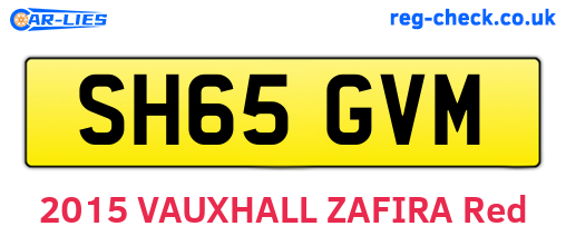 SH65GVM are the vehicle registration plates.