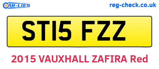 ST15FZZ are the vehicle registration plates.