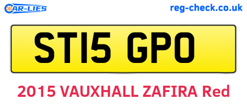 ST15GPO are the vehicle registration plates.