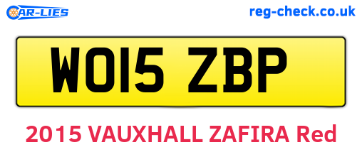 WO15ZBP are the vehicle registration plates.