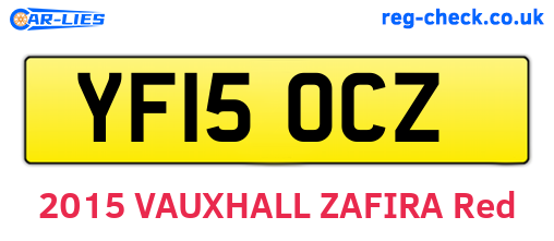 YF15OCZ are the vehicle registration plates.