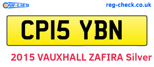 CP15YBN are the vehicle registration plates.
