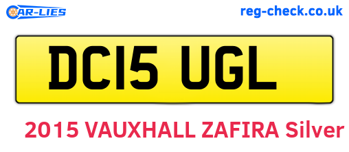 DC15UGL are the vehicle registration plates.