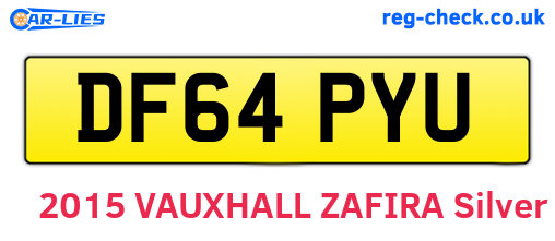 DF64PYU are the vehicle registration plates.