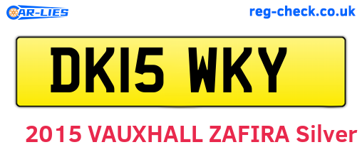 DK15WKY are the vehicle registration plates.
