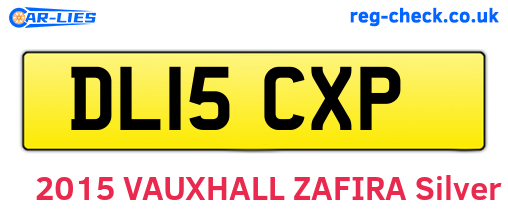 DL15CXP are the vehicle registration plates.