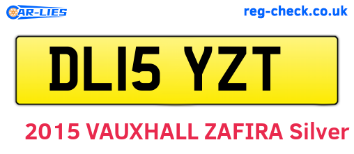 DL15YZT are the vehicle registration plates.