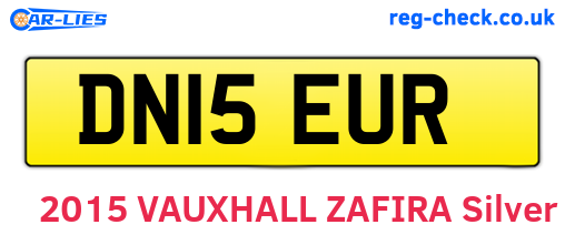 DN15EUR are the vehicle registration plates.