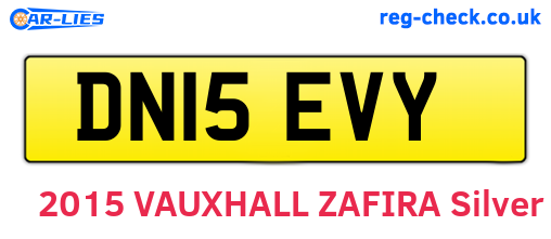 DN15EVY are the vehicle registration plates.
