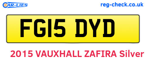 FG15DYD are the vehicle registration plates.