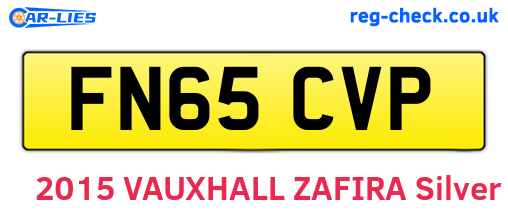 FN65CVP are the vehicle registration plates.