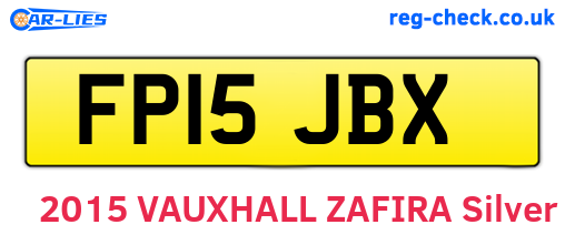 FP15JBX are the vehicle registration plates.