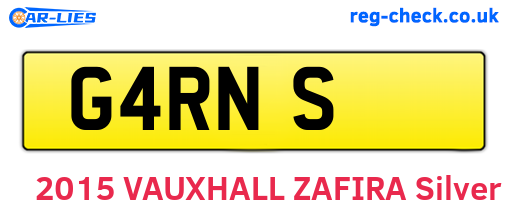 G4RNS are the vehicle registration plates.