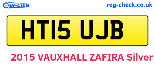 HT15UJB are the vehicle registration plates.