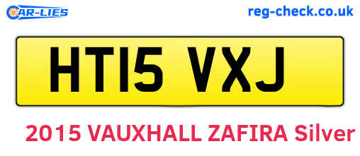 HT15VXJ are the vehicle registration plates.