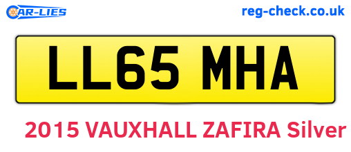 LL65MHA are the vehicle registration plates.