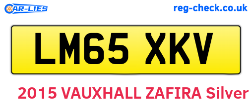 LM65XKV are the vehicle registration plates.