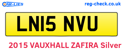 LN15NVU are the vehicle registration plates.