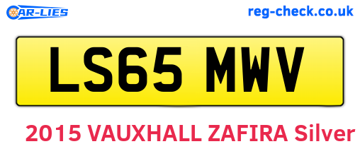 LS65MWV are the vehicle registration plates.