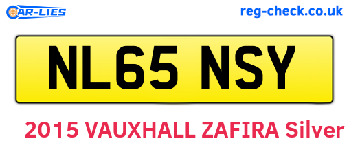 NL65NSY are the vehicle registration plates.