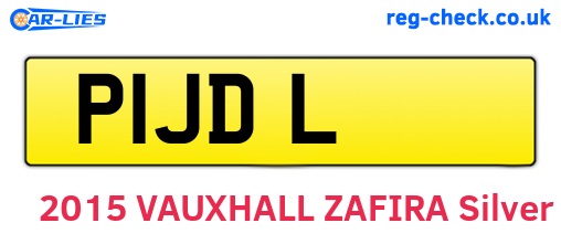 P1JDL are the vehicle registration plates.