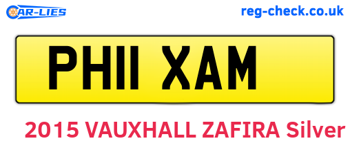 PH11XAM are the vehicle registration plates.