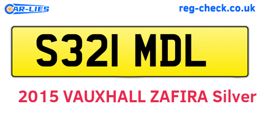 S321MDL are the vehicle registration plates.