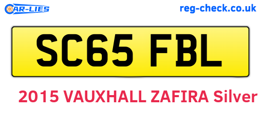 SC65FBL are the vehicle registration plates.