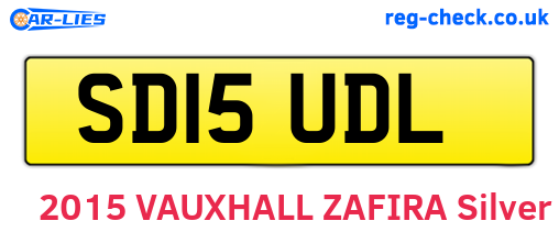 SD15UDL are the vehicle registration plates.