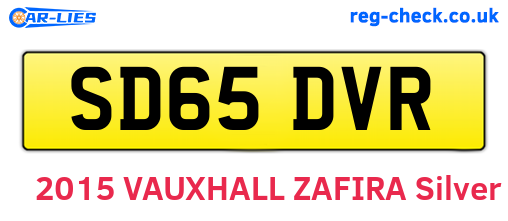 SD65DVR are the vehicle registration plates.