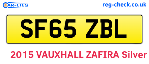 SF65ZBL are the vehicle registration plates.