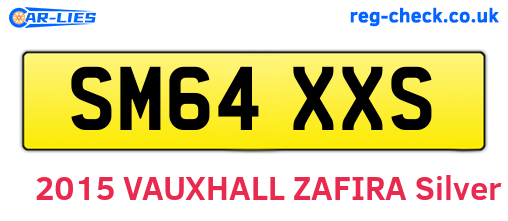 SM64XXS are the vehicle registration plates.