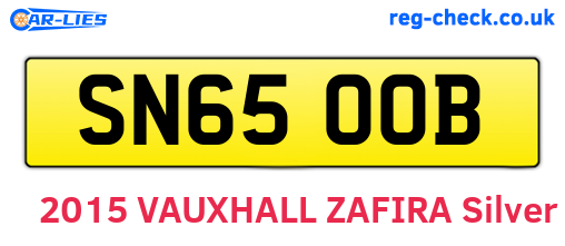 SN65OOB are the vehicle registration plates.