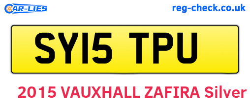 SY15TPU are the vehicle registration plates.
