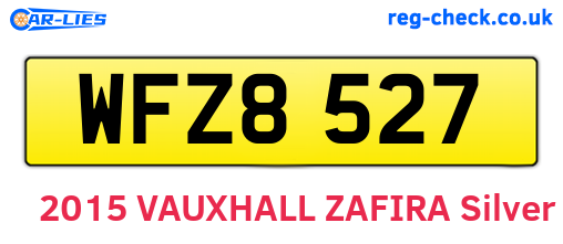 WFZ8527 are the vehicle registration plates.
