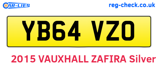 YB64VZO are the vehicle registration plates.