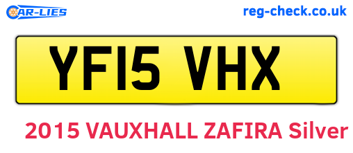 YF15VHX are the vehicle registration plates.