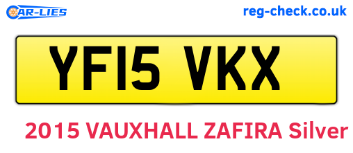 YF15VKX are the vehicle registration plates.