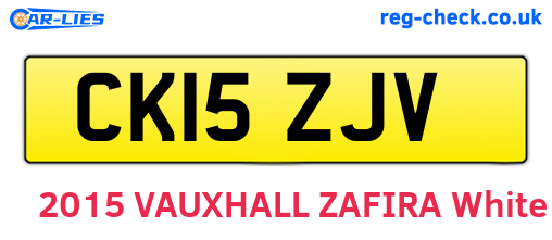 CK15ZJV are the vehicle registration plates.