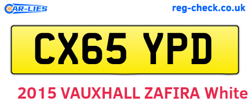 CX65YPD are the vehicle registration plates.