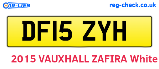DF15ZYH are the vehicle registration plates.