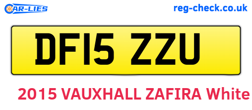 DF15ZZU are the vehicle registration plates.