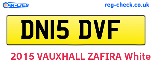 DN15DVF are the vehicle registration plates.