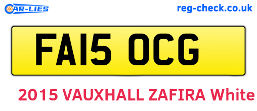FA15OCG are the vehicle registration plates.