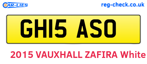 GH15ASO are the vehicle registration plates.