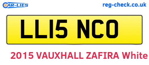 LL15NCO are the vehicle registration plates.