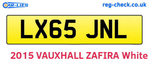 LX65JNL are the vehicle registration plates.