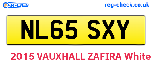 NL65SXY are the vehicle registration plates.