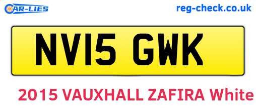 NV15GWK are the vehicle registration plates.