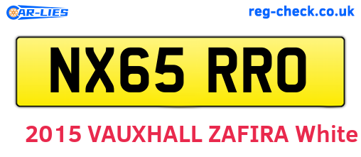 NX65RRO are the vehicle registration plates.